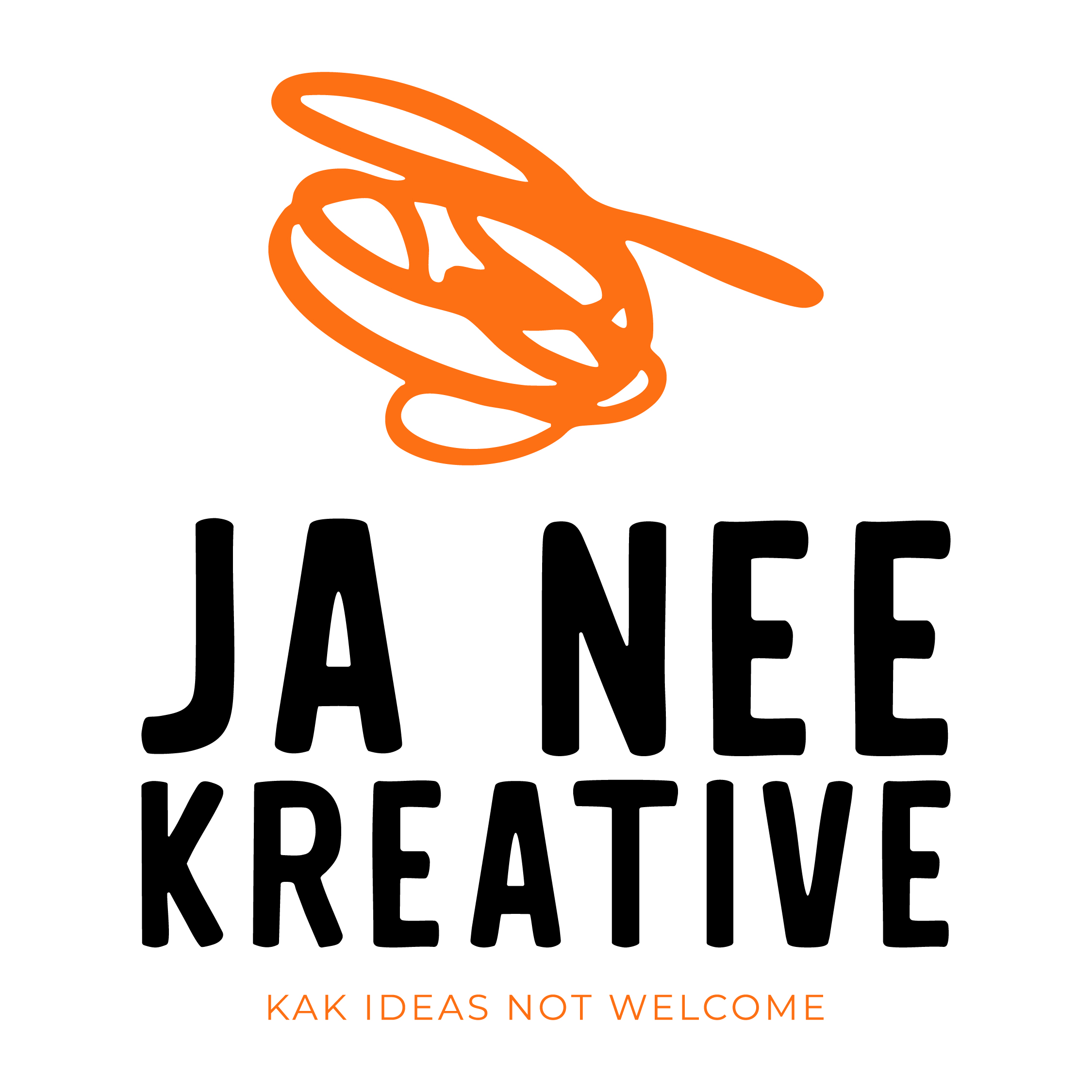 Ja Nee Kreative - Logo_Black Orange